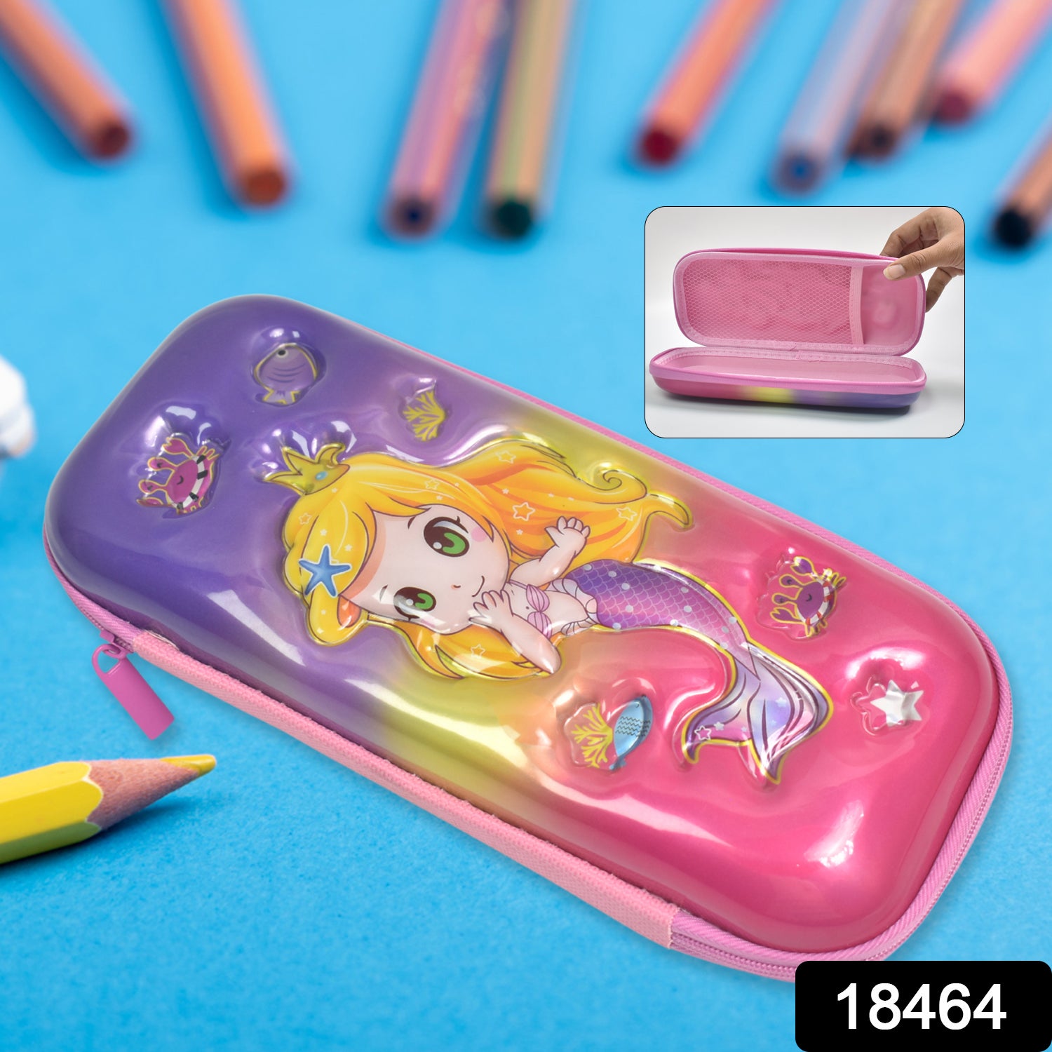 3d Cartoon Zipper Compass Box Pencil Box (1 Pc) 3d Cartoon Zipper Compass Box Pencil Box (1 Pc)